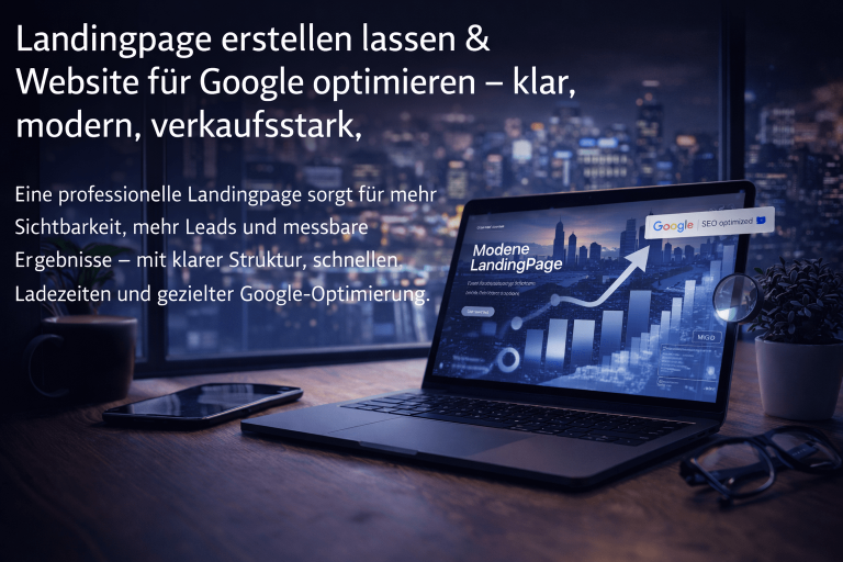 LandingPage erstellen – moderne, SEO-optimierte Landingpage für mehr Leads